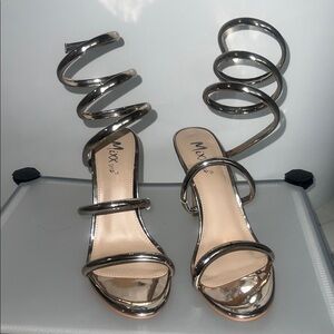 Mixx Shuz Metallic Spiral Heels